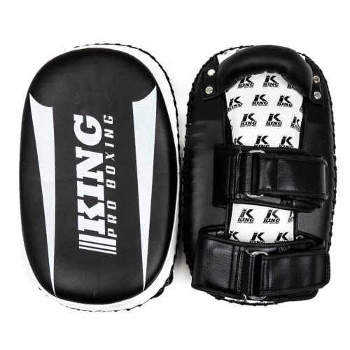 King Pro Boxing boxerské lapy - černá/bílá, KPB/REVO KP 25cm x 18 cm