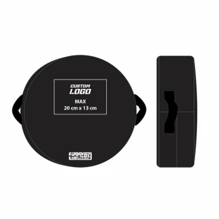 Kulatá lapa Fighter - vlastní potisk černá