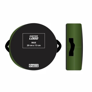 Kulatá lapa Fighter - vlastní potisk zelená