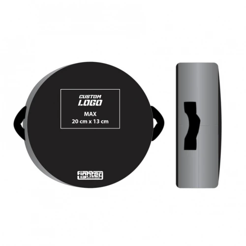 Kulatá lapa Fighter - vlastní potisk šedá
