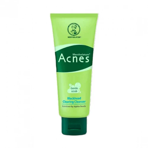 Mentholatum acnes blackhead clearing cleanser 100g - šetrný peeling