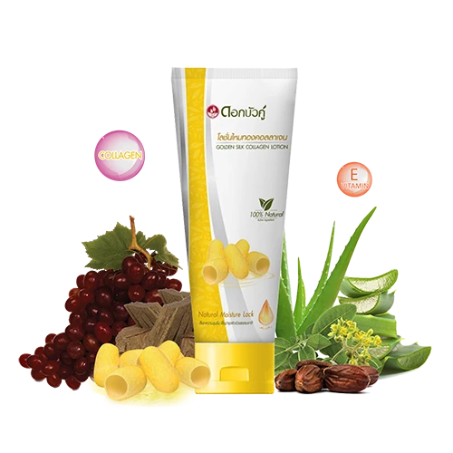 Dok Bua Ku golden silk collagen lotion 180ml - tělové mléko