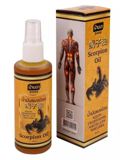 Banna scorpion oil 85ml - hřejivý masážní olej