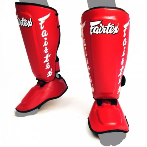 Chrániče holení a nártů Fairtex SP7 - červenobílá