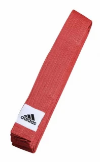 Pásek (judo, Karate) Adidas CLUB - červený