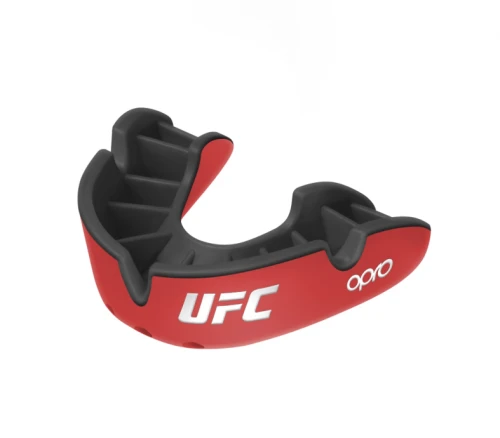 Chránič zubů Opro Silver UFC senior - červeno/stříbrný