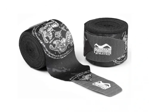 PHANTOM Boxerské Bandáže 4 m - Sak Yant - černé