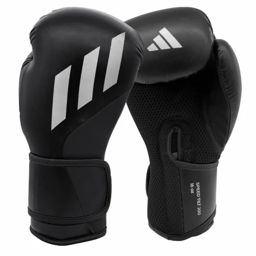 Boxerské rukavice Adidas Speed Tilt 200 - černo/stříbrné