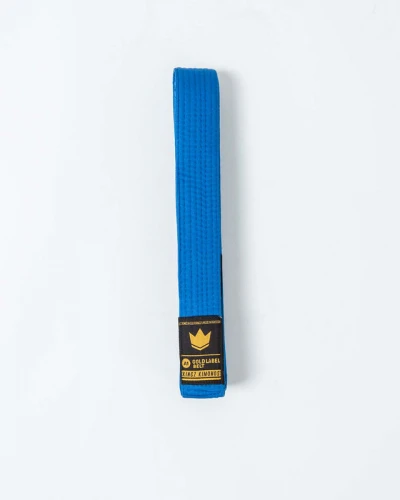 Pásek KINGZ Gold Label V2 Jiu Jitsu - modrý