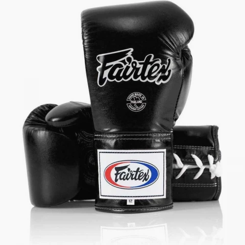 Šněrovací boxerské rukavice Fairtex BGL6 černé