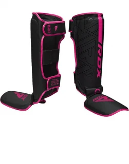 RDX Chrániče holení F6 KARA MMA - černo/růžové