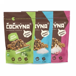 Čočkýna Smažená čočka 100g : Mořská sůl
