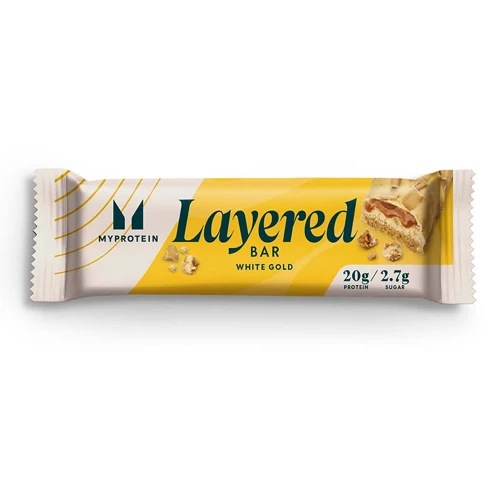 MyProtein Layered Protein Bar 60 g white gold