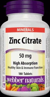 Webber Naturals Zinc Citrate 180 tablet