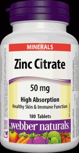 Webber Naturals Zinc Citrate 180 tablet