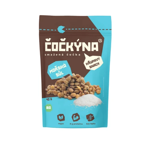 Čočkýna Smažená Čočka Bio 40 g mořská sůl