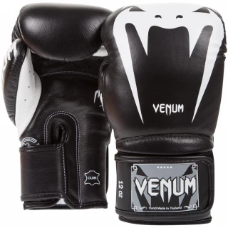 Boxerské rukavice Venum Giant 3.0 - černá barva/bílé logo