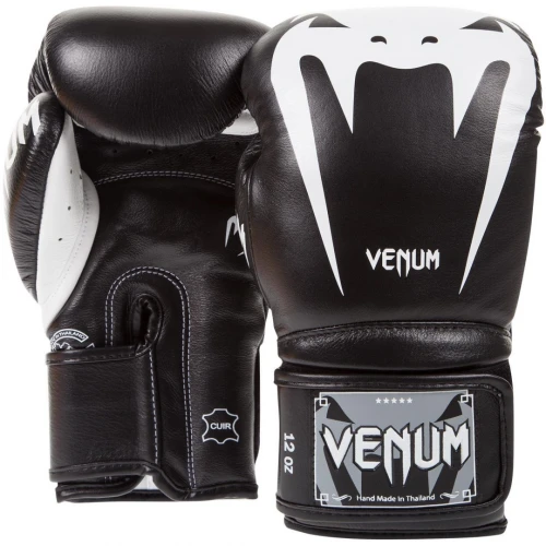 Boxerské rukavice Venum Giant 3.0 - černá barva/bílé logo