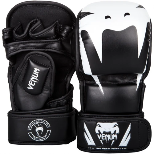 MMA rukavice Venum Impact - černá/bílé logo Velikost: L/XL