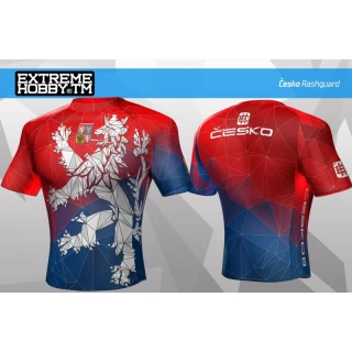 Extreme Hobby Dámský rashguard KR.rukáv ČESKÝ LEV