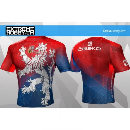 Extreme Hobby Dámský rashguard KR.rukáv ČESKÝ LEV