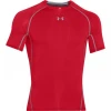 UNDER ARMOUR Kompresní triko s Kr. rukávem - červené