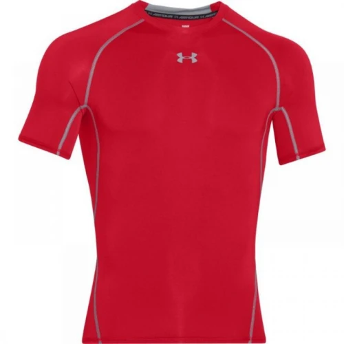 UNDER ARMOUR Kompresní triko s Kr. rukávem - červené