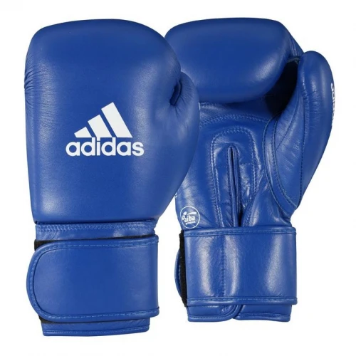 Boxerské rukavice Adidas AIBA II modré - kůže