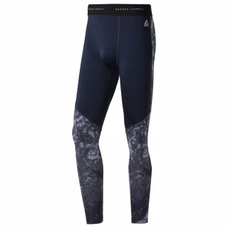 Pánské kompresní legíny Reebok CBT JACQUARD TIGHT DENDUS -…