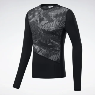 REEBOK Pánské kompresní tričko GRAPHIC - černé