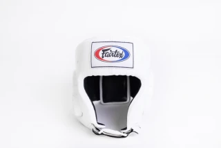Přilba s lícnicemi Fairtex HG6 - bílá