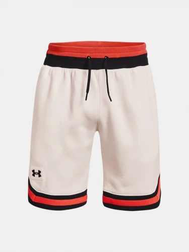 Pánské šortky UNDER ARMOUR RIVAL FLEECE AMP SHORT - bílé