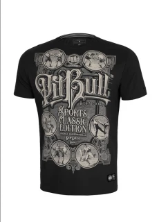 PitBull West Coast Triko Garment Washed Multisport - černé