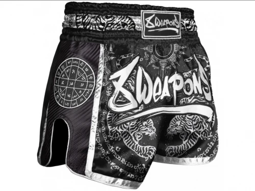8 WEAPONS Muay Thai trenýrky Carbon - SAK YANT TIGERS -…