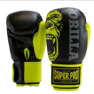 SUPER PRO Dětské Boxerské rukavice Gorilla - černo/neonové