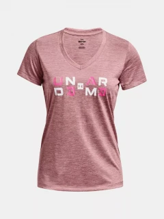 Dámské triko Under Armour Tech Twist Graphic SSV - růžové
