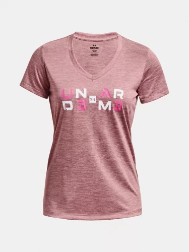 Dámské triko Under Armour Tech Twist Graphic SSV - růžové