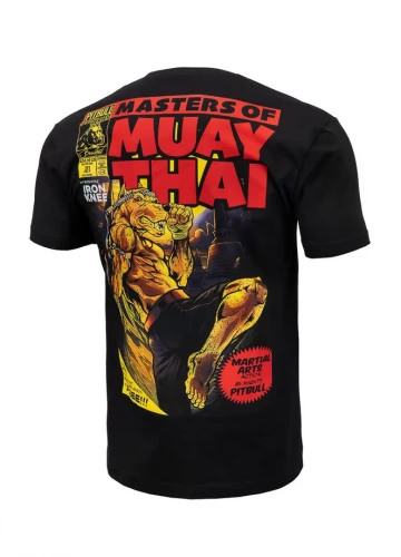 PitBull West Coast Triko Masters Of Muay Thai - černé