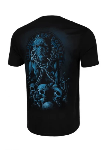PitBull West Coast Triko Skull Dog 23 - černé