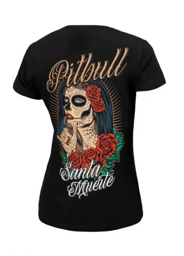 PitBull West Coast Dámské triko Santa Muerte - černé