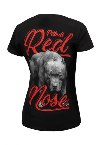 PitBull West Coast Dámské triko Red Nose - černé