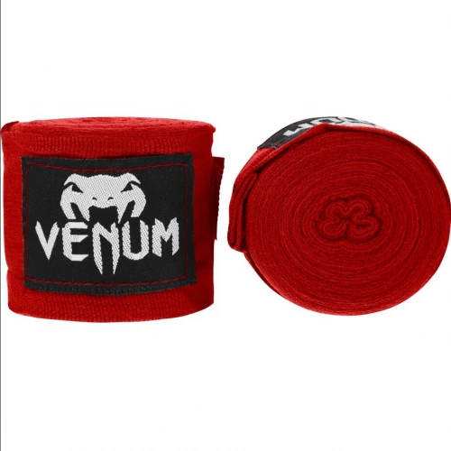 Boxerské bandáže značky VENUM KONTACT - 4,5 m - červené