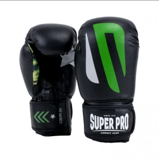 SUPER PRO Dětské boxerské rukavice No Mercy Black -&hellip;