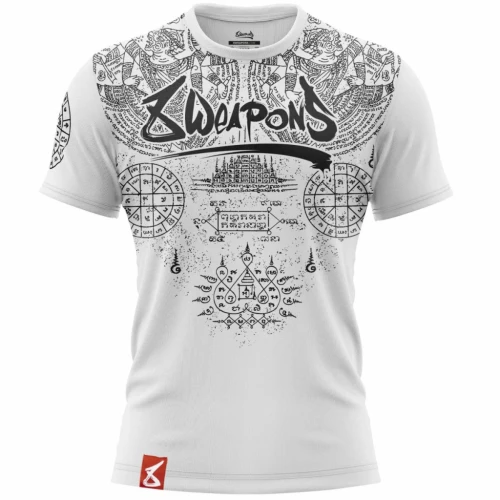 Pánské Muay Thai tričko 8 weapons Yantra - bílé