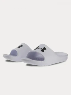 Pantofle UNDER ARMOUR Core Pth Sl - bílé