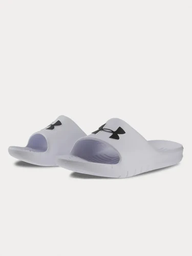 Pantofle UNDER ARMOUR Core Pth Sl - bílé