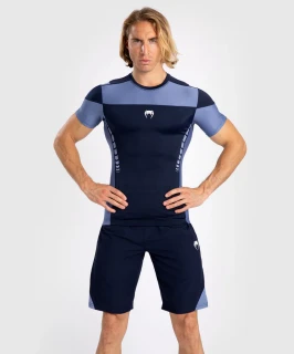 Rashguard VENUM Tempest s Kr. rukávem - tmavě modrý