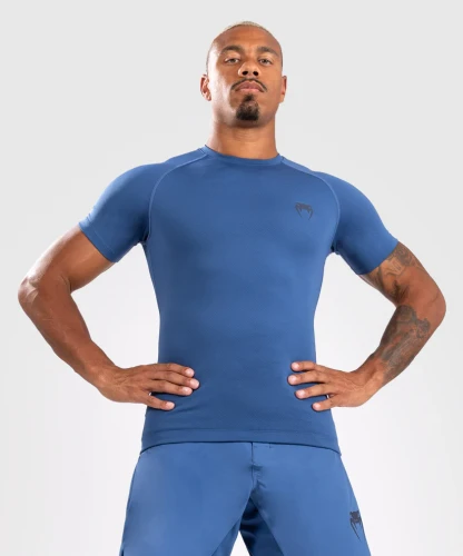 Rashguard VENUM Contender Kr. rukáv - modrý