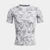 Pánské kompresní triko Under Armour Printed SS - šedé