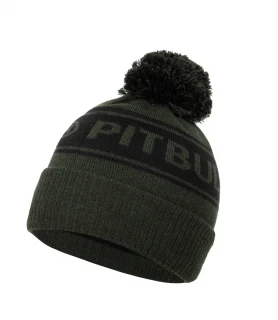 PitBull West Coast zimní čepice s bambulí Vermel Pitbull R…